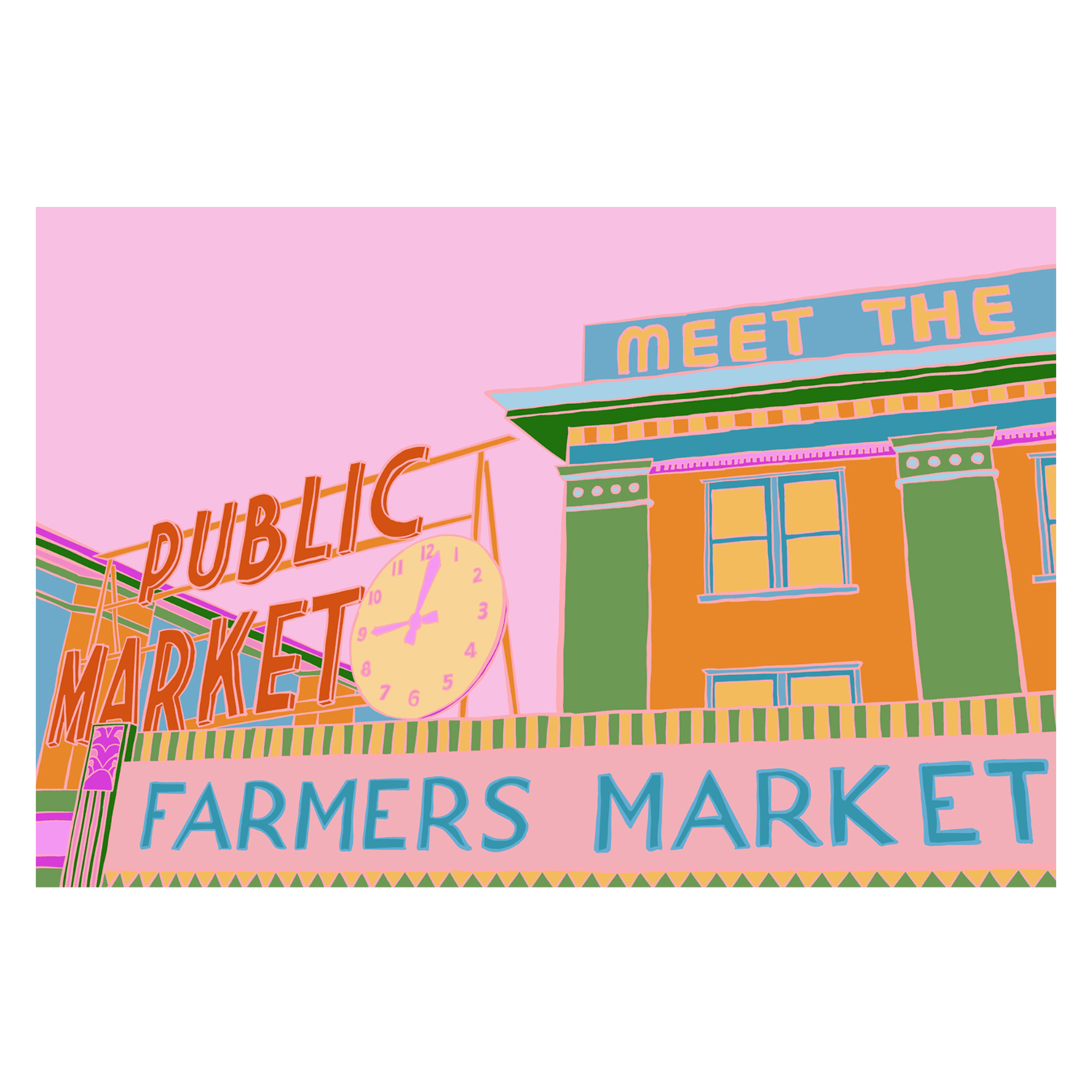 wall-art-print-canvas-poster-framed-Pike Place Market-1