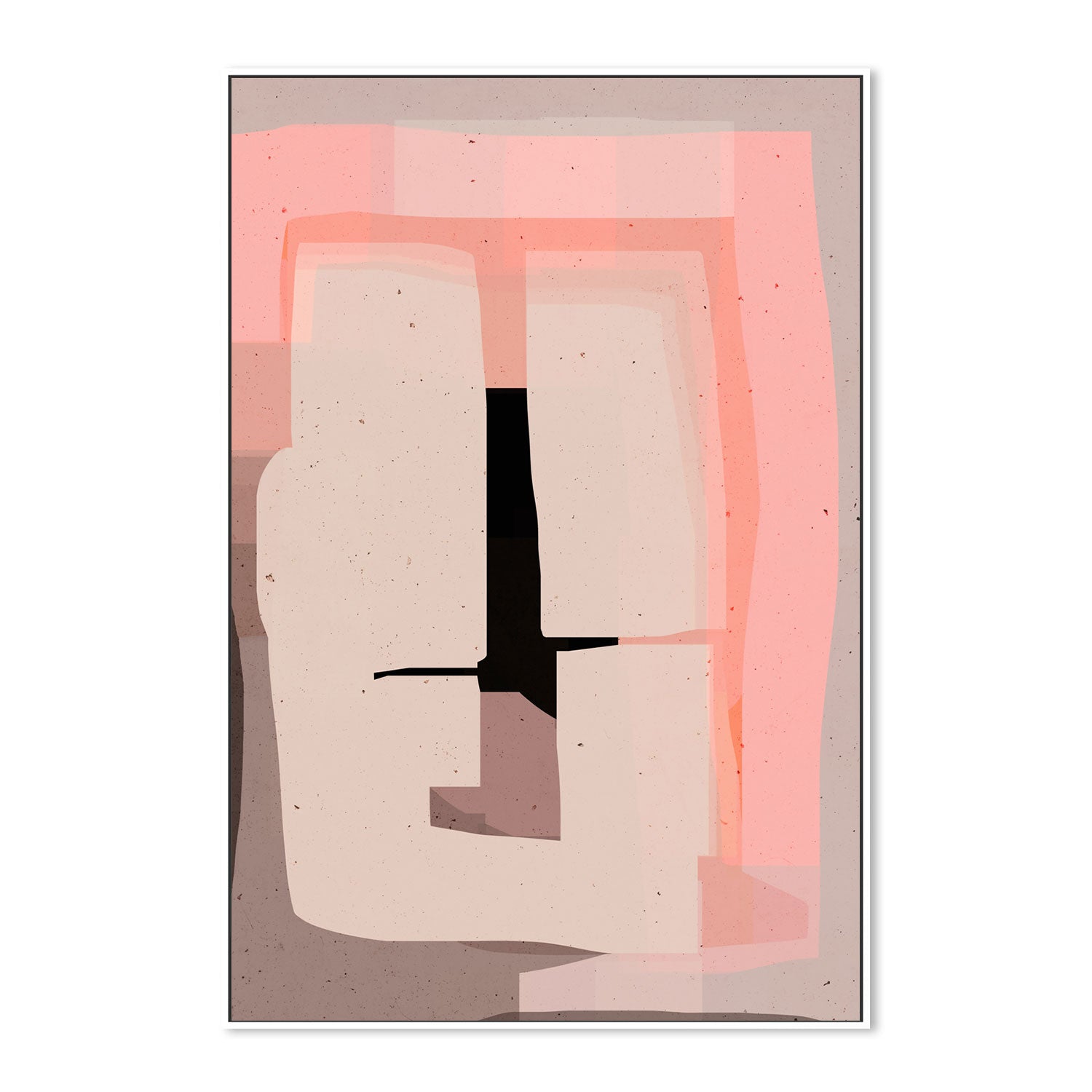 wall-art-print-canvas-poster-framed-Pink And Beige Abstract , By Treechild-GIOIA-WALL-ART
