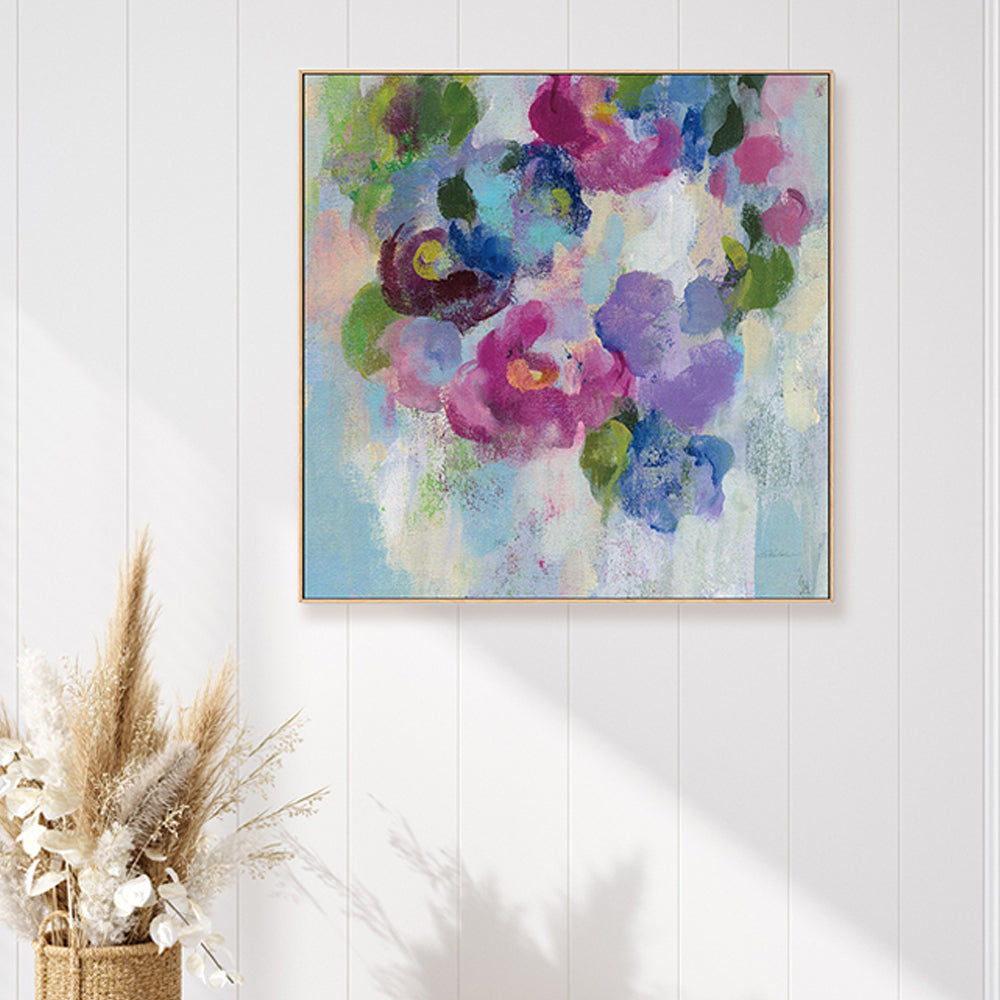 wall-art-print-canvas-poster-framed-Pink and Blue, Style B-by-Silvia Vassileva-Gioia Wall Art
