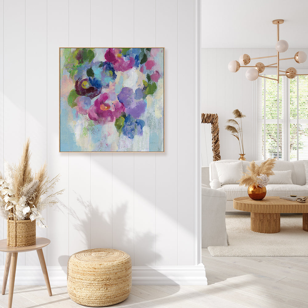 wall-art-print-canvas-poster-framed-Pink and Blue, Style B-by-Silvia Vassileva-Gioia Wall Art
