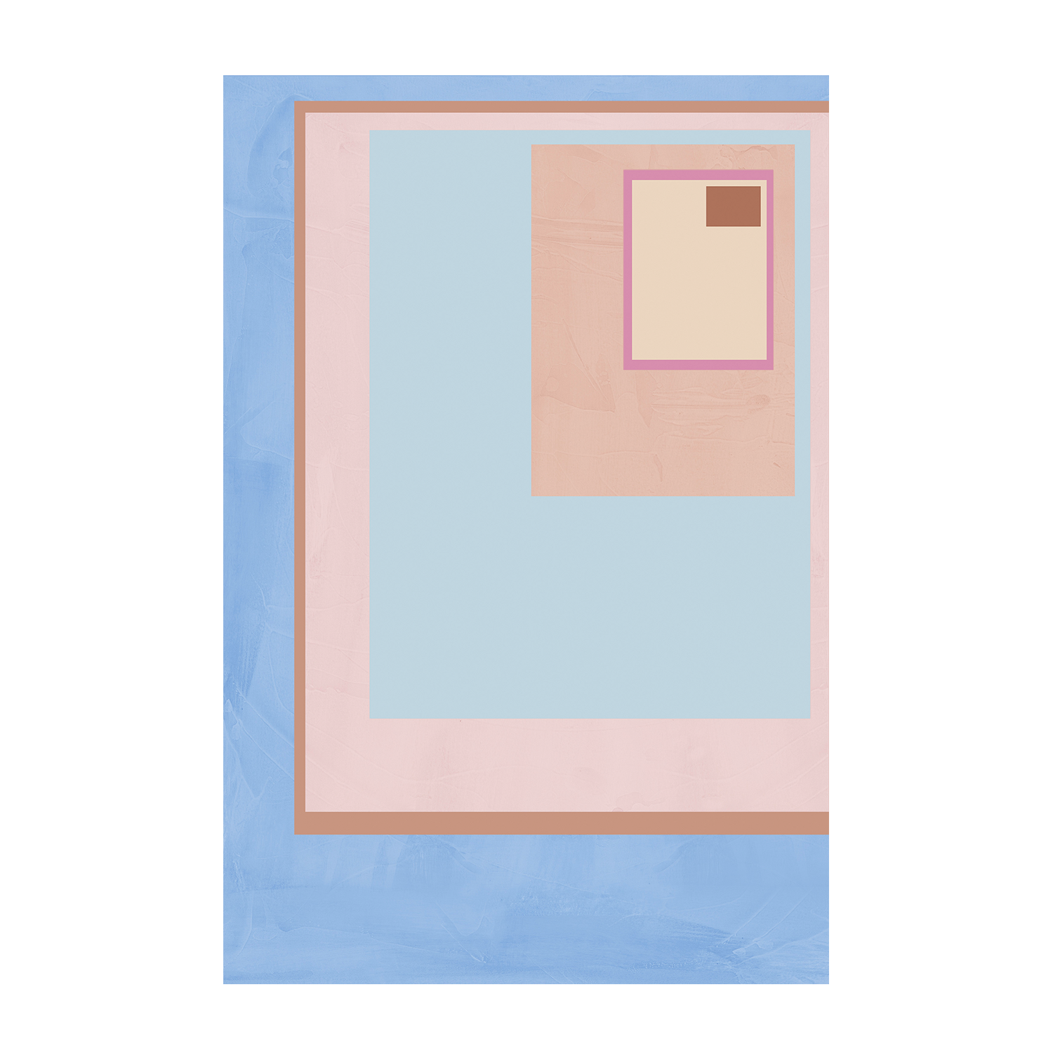 wall-art-print-canvas-poster-framed-Pink Block Colour, Style B , By JL Design-1
