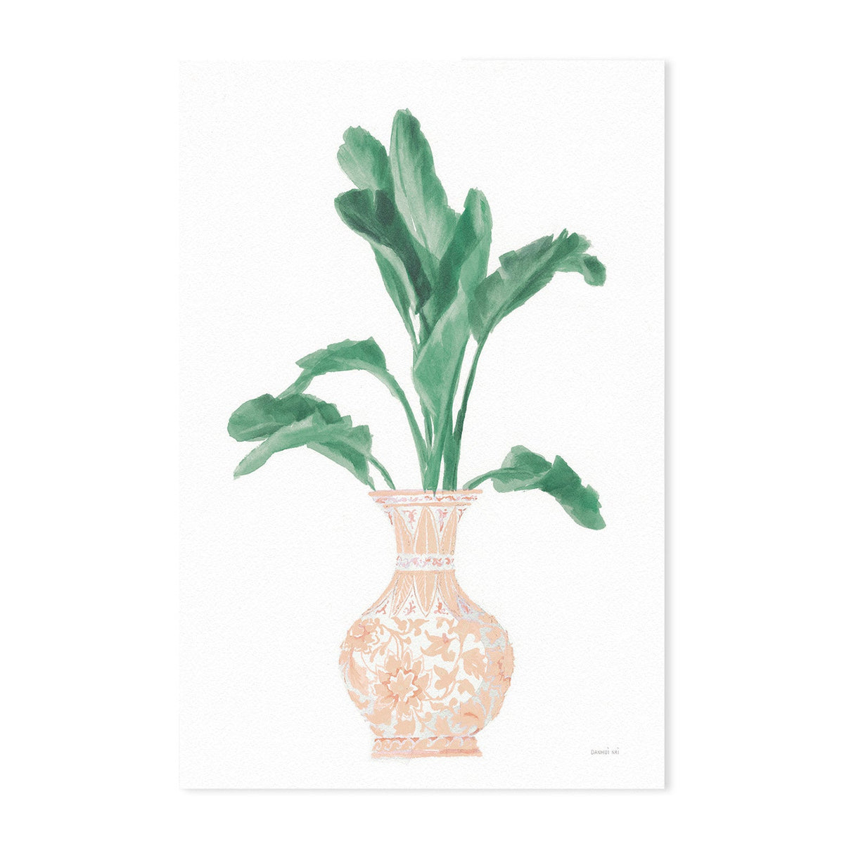 wall-art-print-canvas-poster-framed-Pink Chinoiserie, Style A & B, Set Of 2 , By Danhui Nai-GIOIA-WALL-ART