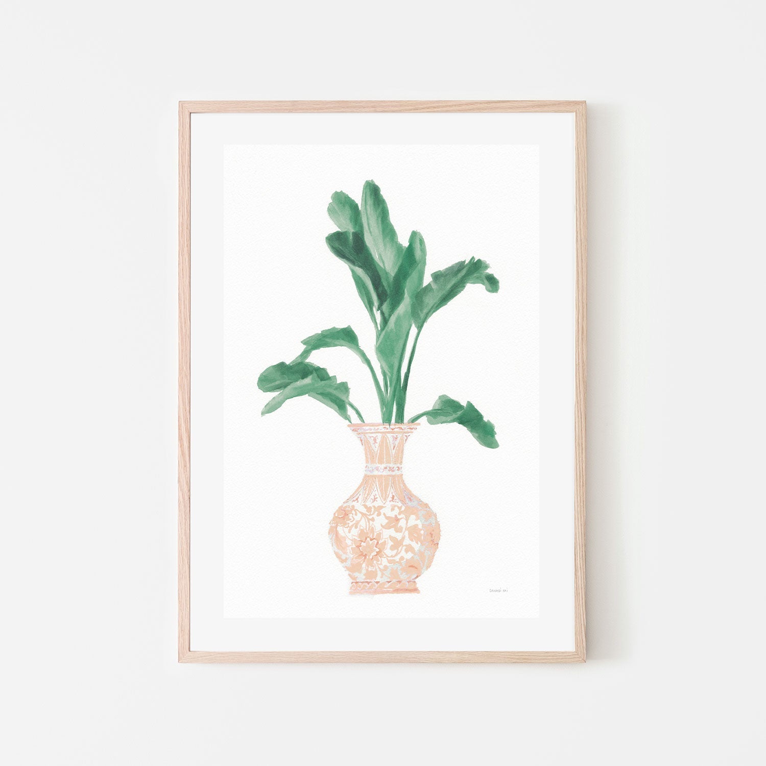 wall-art-print-canvas-poster-framed-Pink Chinoiserie, Style A , By Danhui Nai-GIOIA-WALL-ART