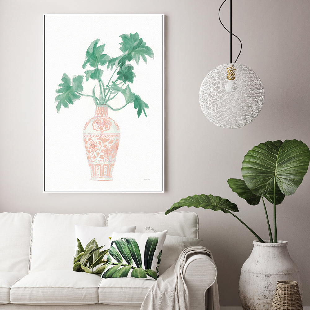 wall-art-print-canvas-poster-framed-Pink Chinoiserie, Style B , By Danhui Nai-GIOIA-WALL-ART
