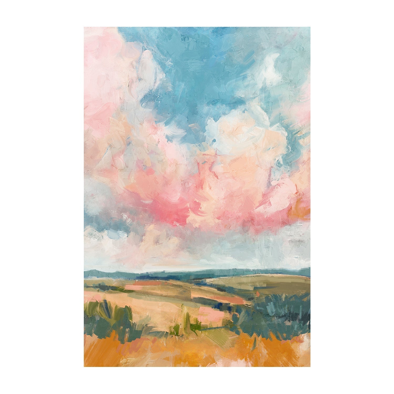wall-art-print-canvas-poster-framed-Pink Clouds , Style B, By Nina Blue-1