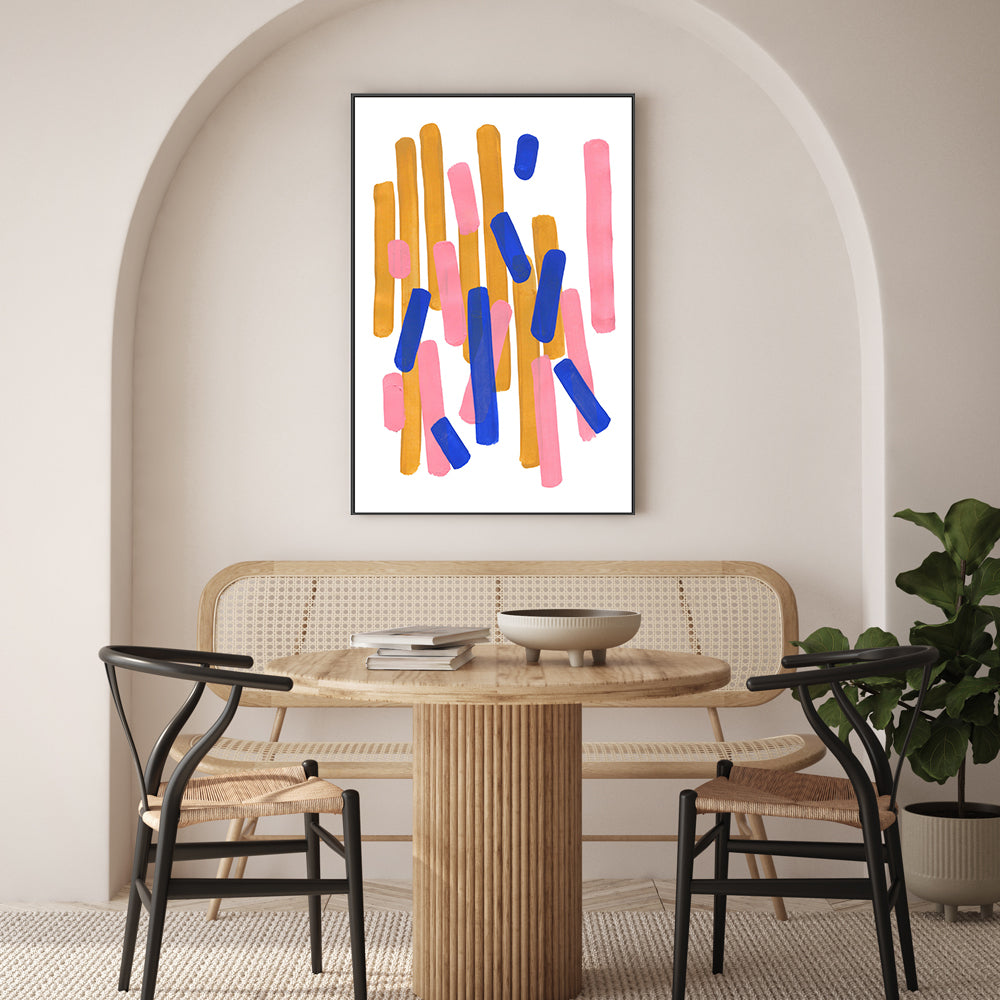 wall-art-print-canvas-poster-framed-Pink Confetti , By Ejaaz Haniff-GIOIA-WALL-ART