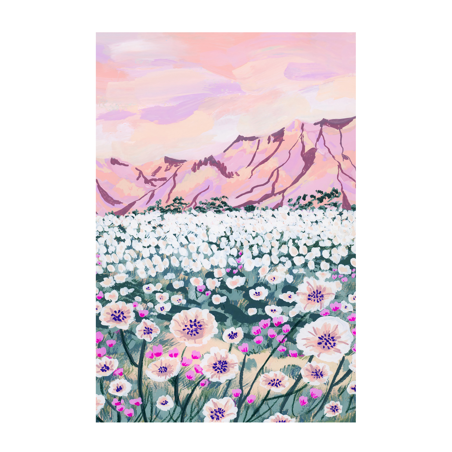 wall-art-print-canvas-poster-framed-Pink Desert-1
