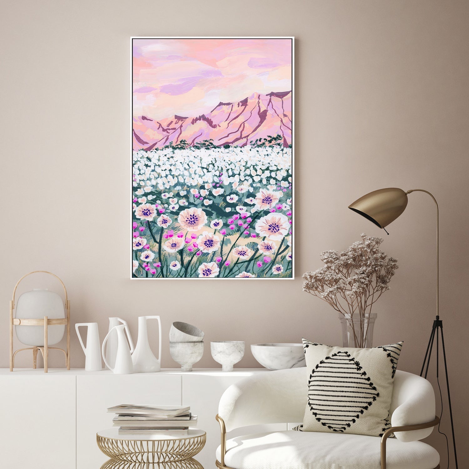 wall-art-print-canvas-poster-framed-Pink Desert-2