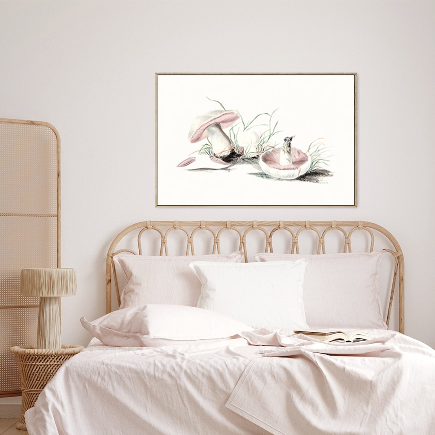 wall-art-print-canvas-poster-framed-Pink Field Mushrooms-GIOIA-WALL-ART