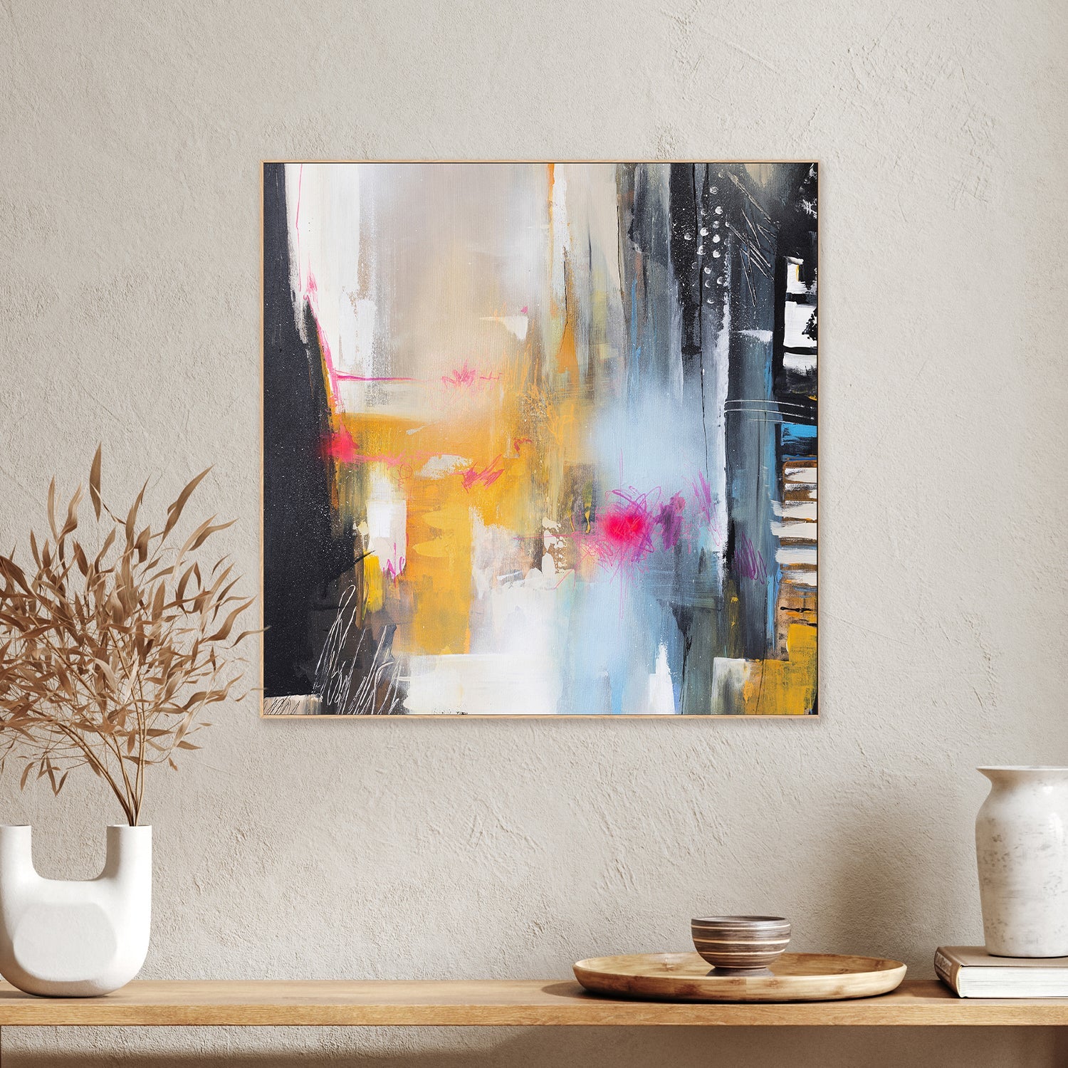 wall-art-print-canvas-poster-framed-Pink Frequency-2