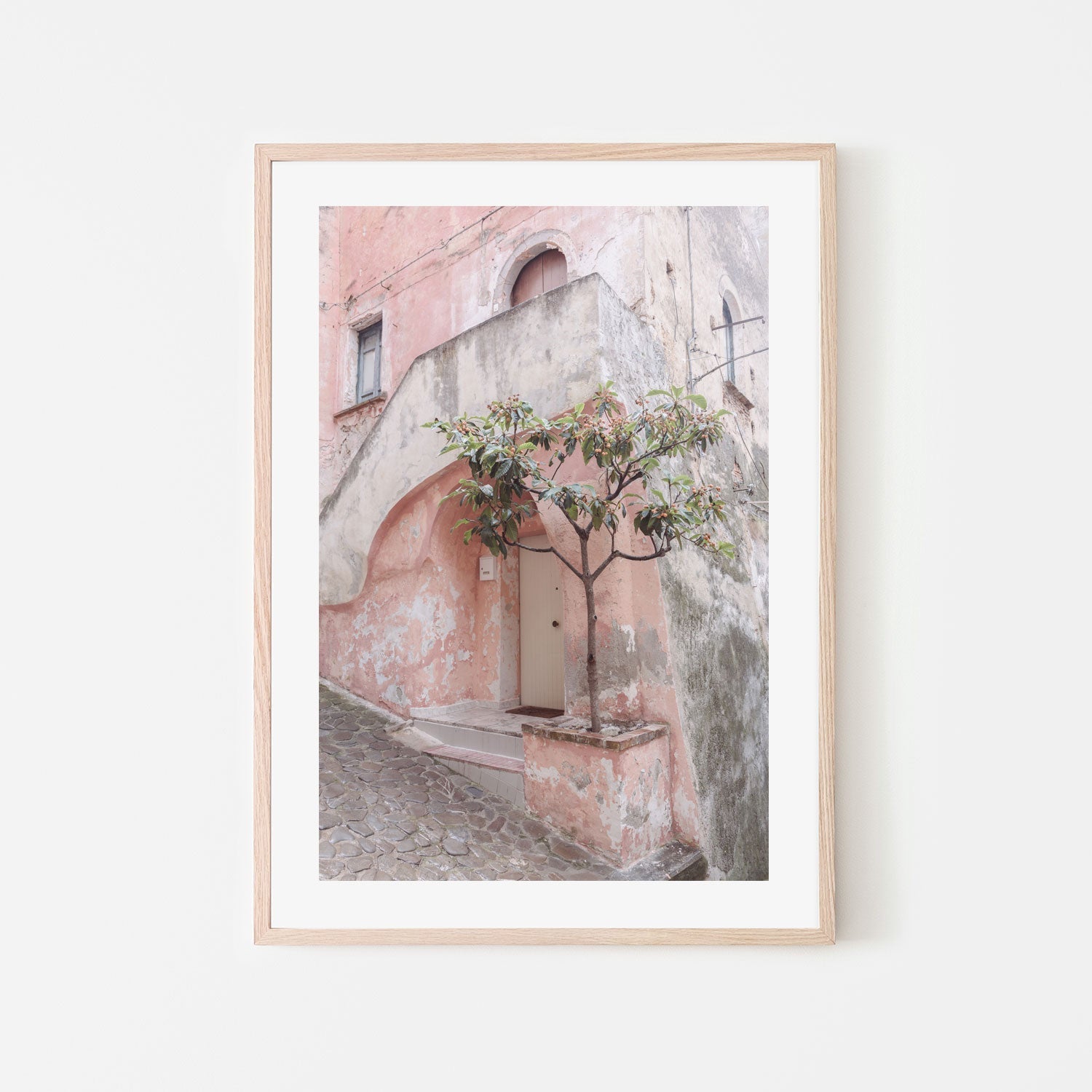 wall-art-print-canvas-poster-framed-Pink House In Corigliano Calabro-6