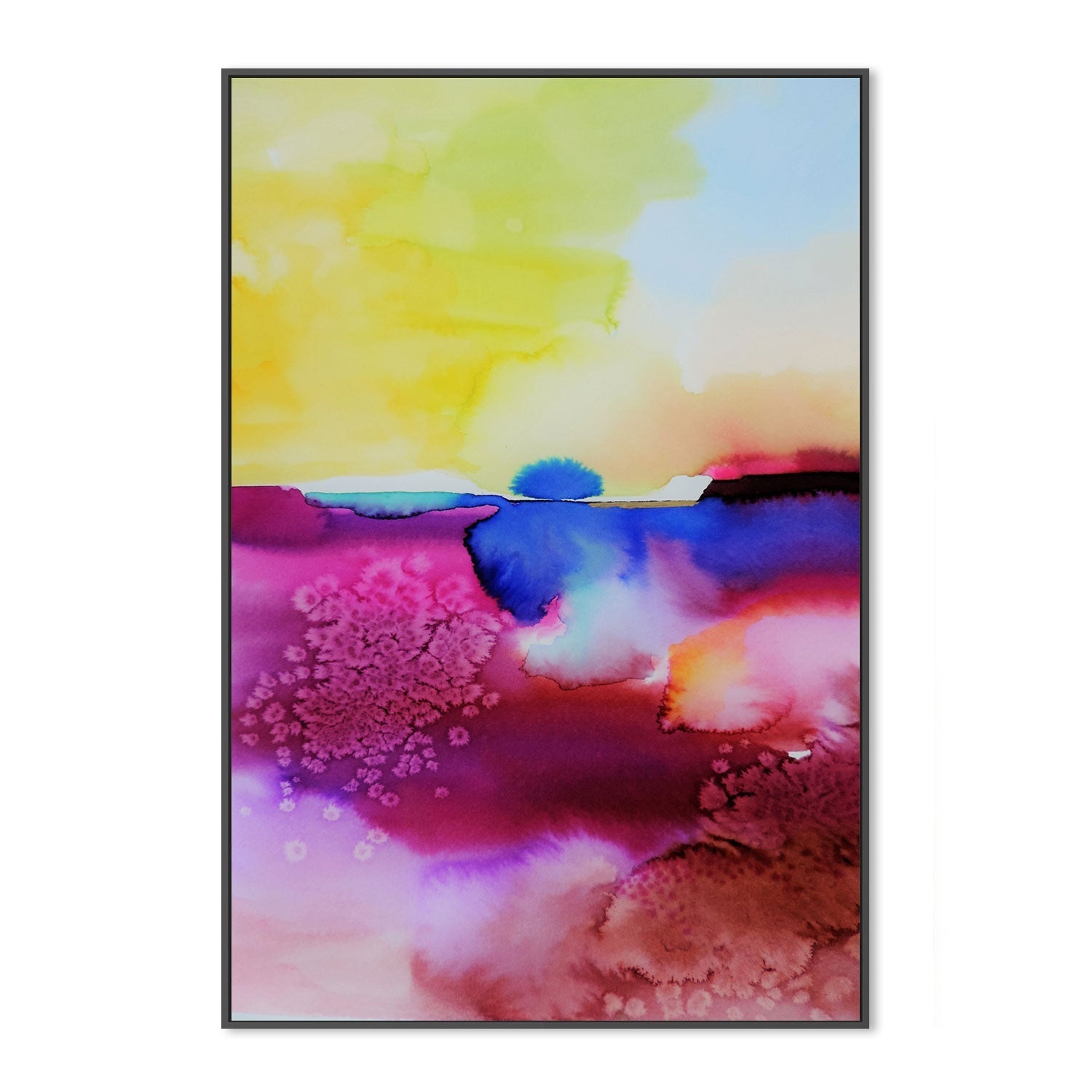 wall-art-print-canvas-poster-framed-Pink Land, Yellow Sky-by-Sylvie Demers-Gioia Wall Art