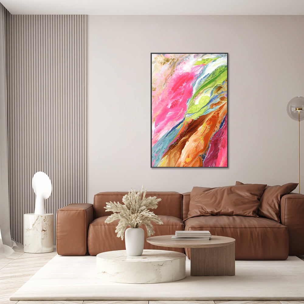 wall-art-print-canvas-poster-framed-Pink Light , Style A , By Blakely Bering-2