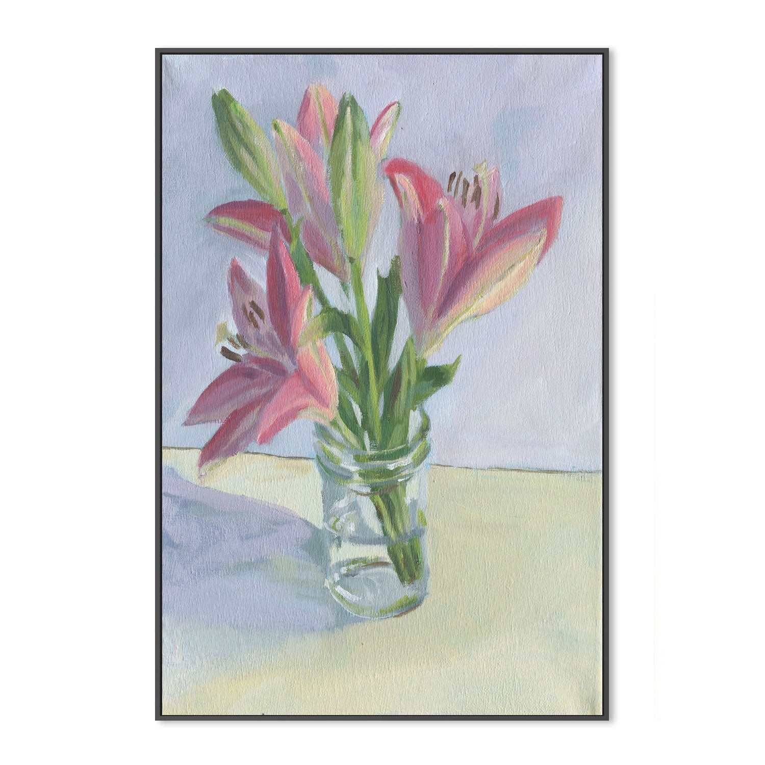 wall-art-print-canvas-poster-framed-Pink Lilies , By Carrie Arnold-3