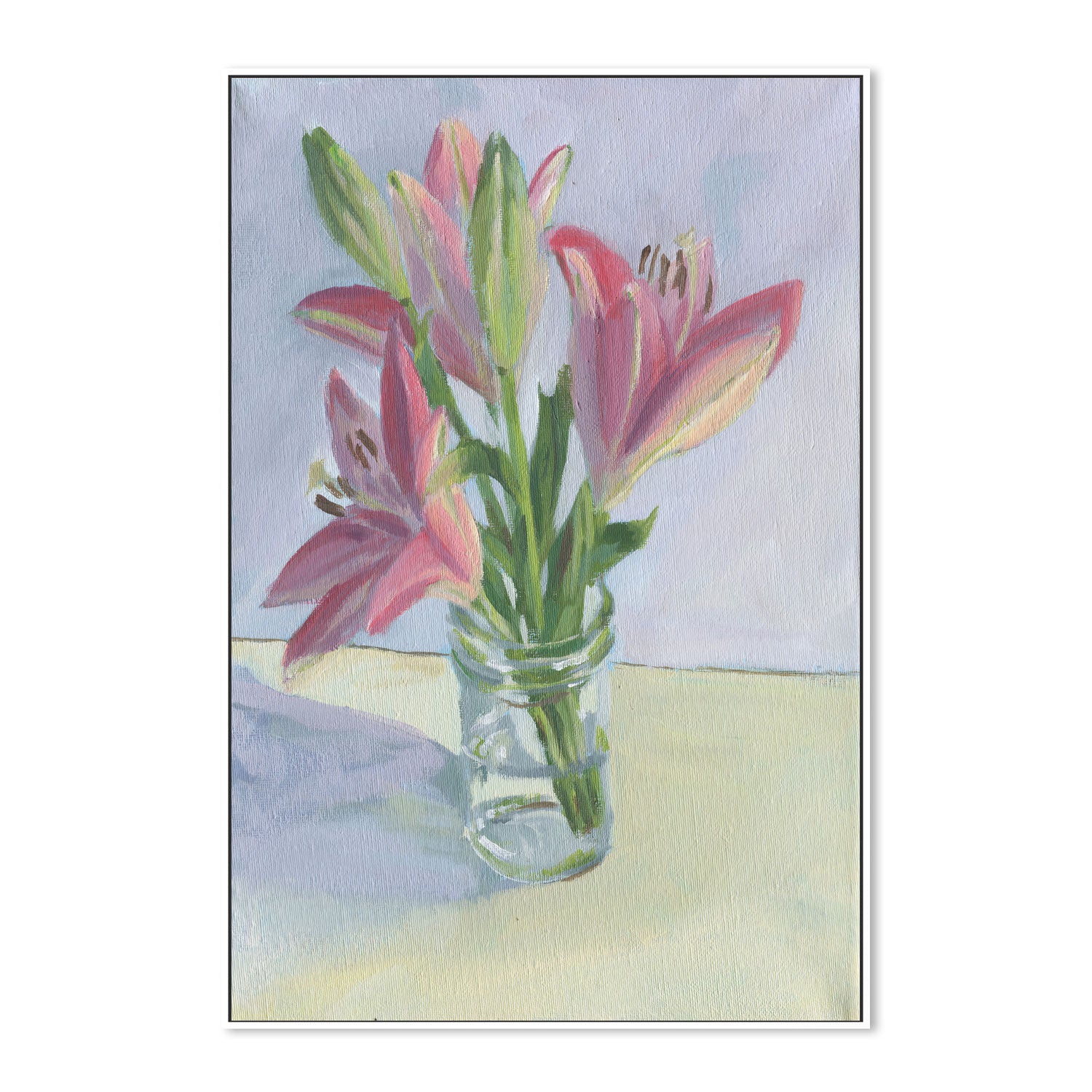 wall-art-print-canvas-poster-framed-Pink Lilies , By Carrie Arnold-5