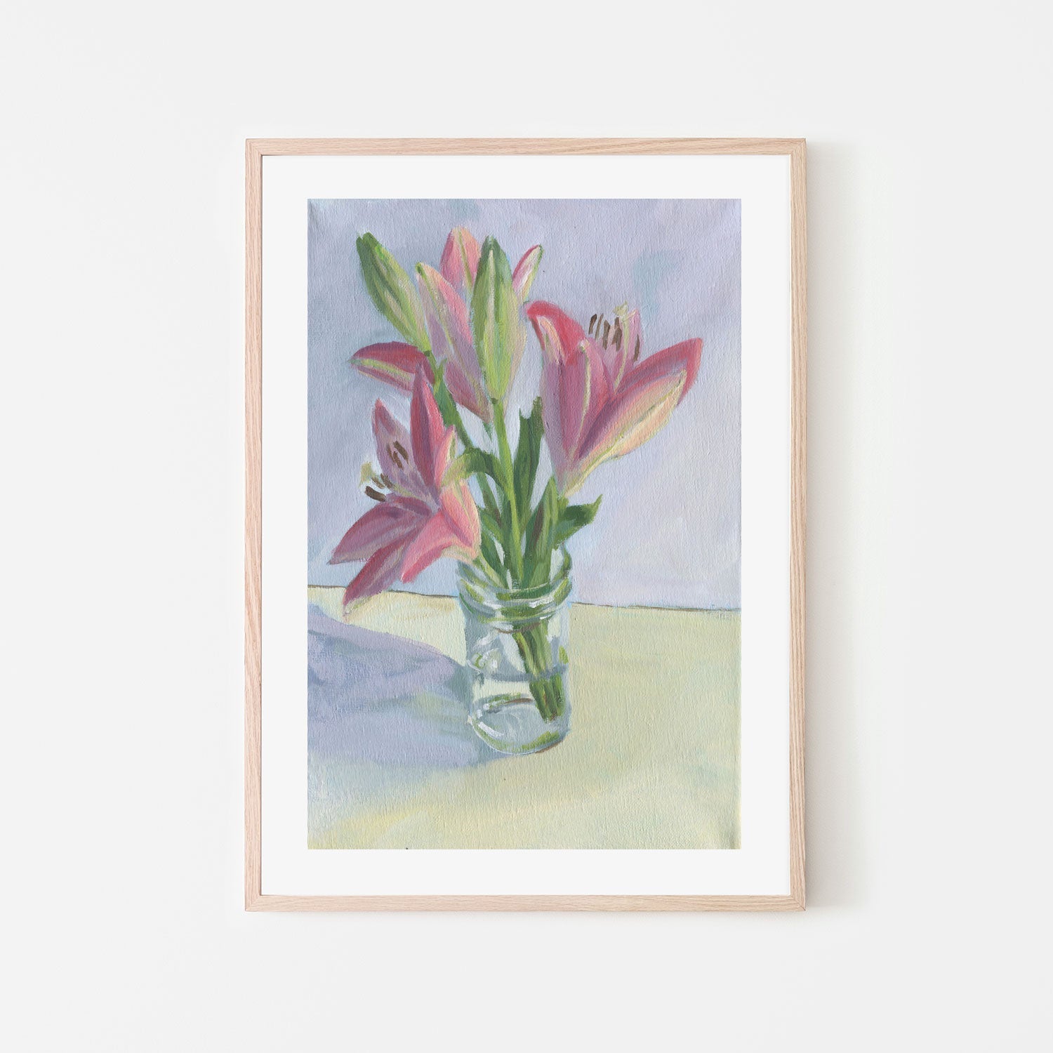 wall-art-print-canvas-poster-framed-Pink Lilies , By Carrie Arnold-6