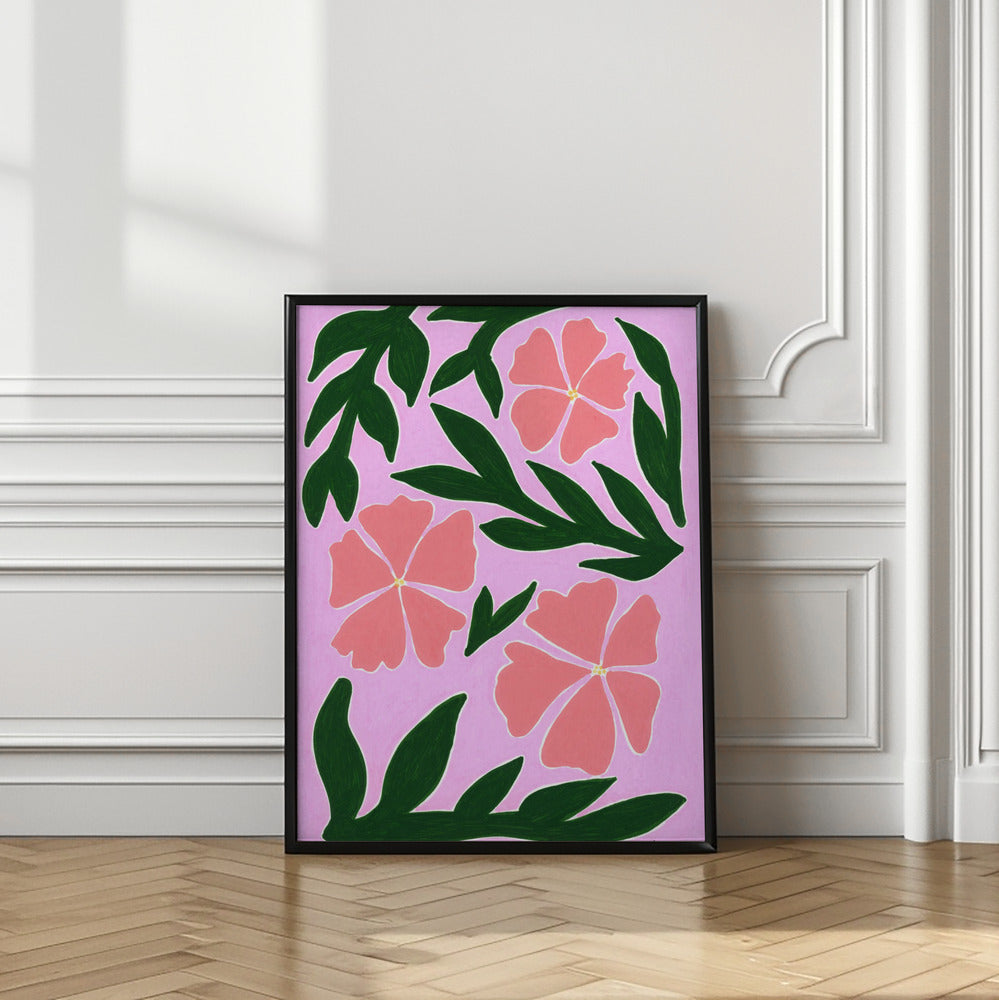 wall-art-print-canvas-poster-framed-Pink Medow , By Oulaya Kebbaj-2