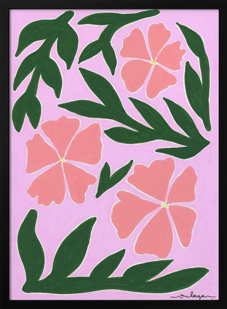 wall-art-print-canvas-poster-framed-Pink Medow , By Oulaya Kebbaj-3