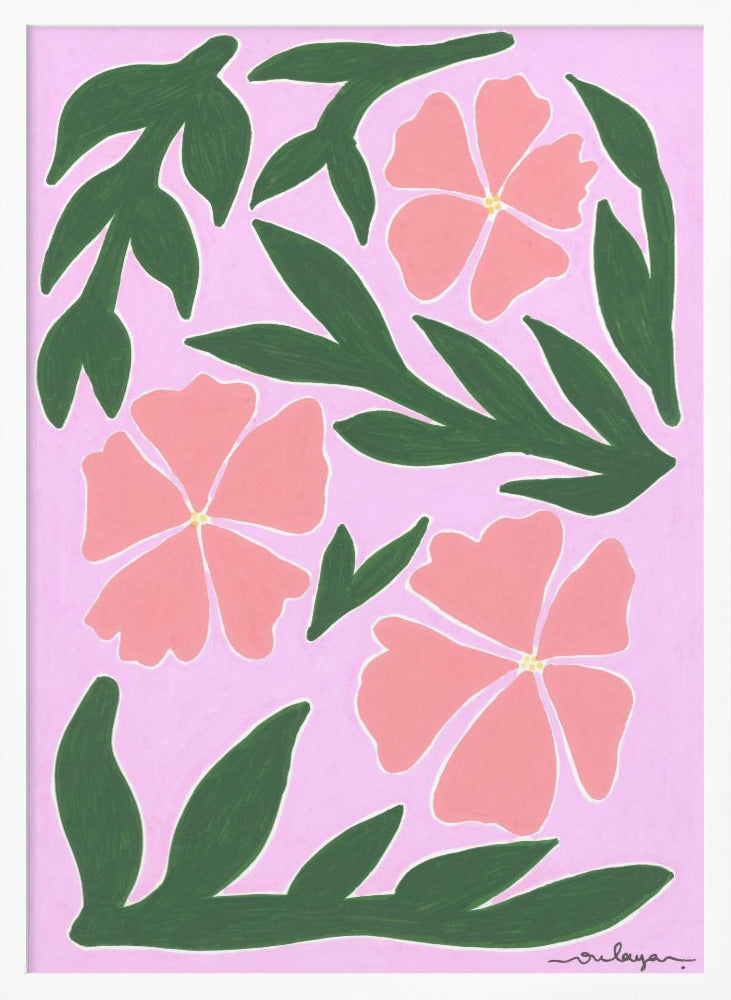 wall-art-print-canvas-poster-framed-Pink Medow , By Oulaya Kebbaj-5