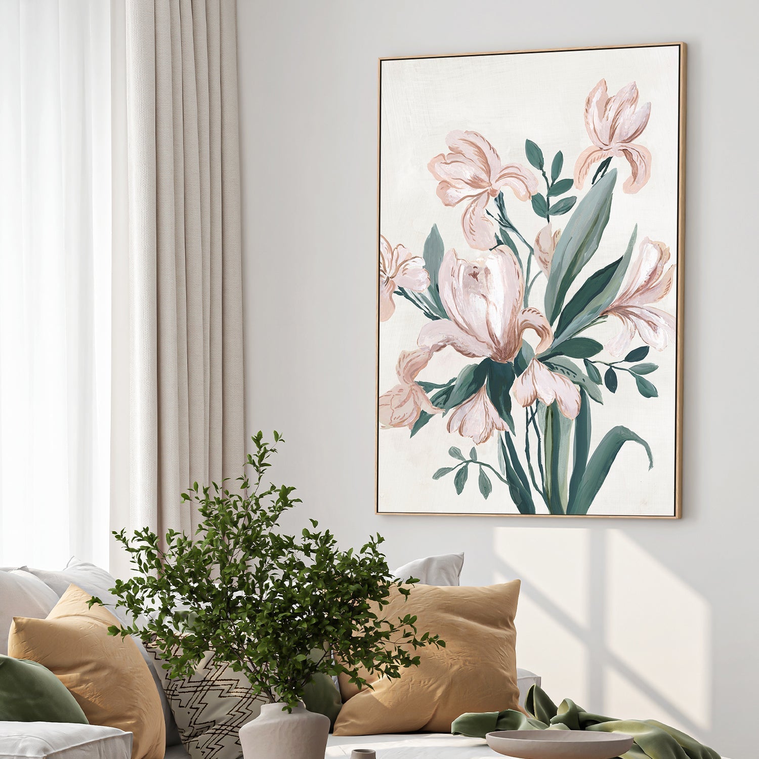 wall-art-print-canvas-poster-framed-Pink Orchids , By Asia Jensen-2
