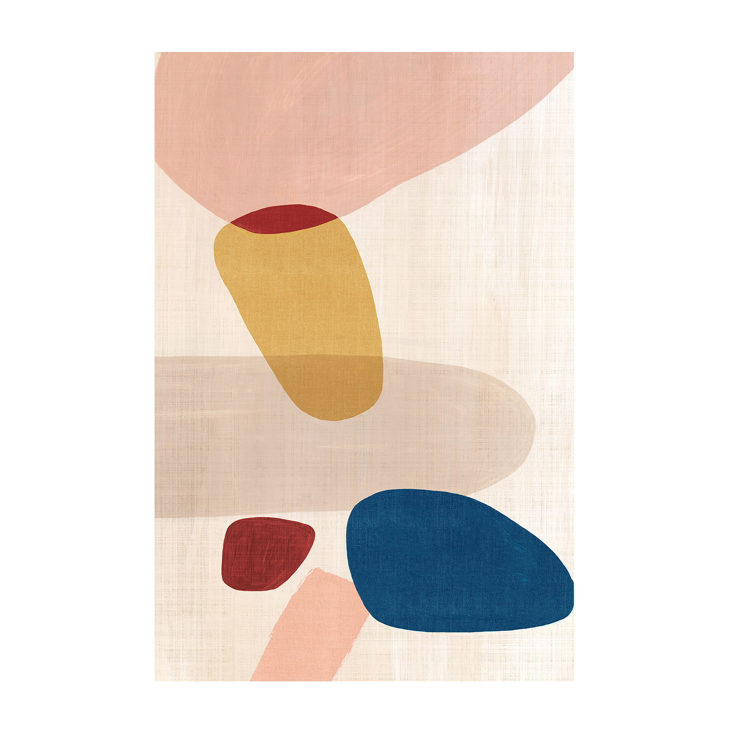 wall-art-print-canvas-poster-framed-Pink Pebbles, Style A , By Eva Watts-1
