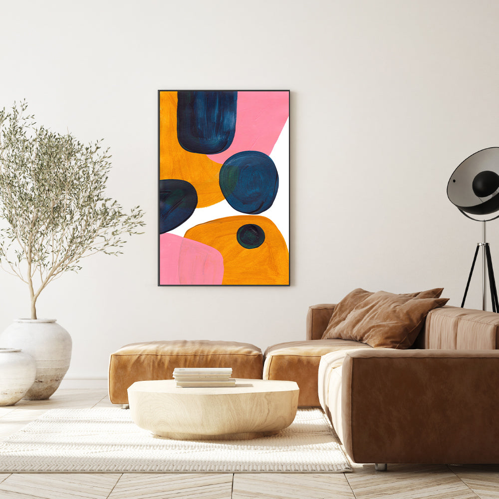 wall-art-print-canvas-poster-framed-Pink Rollie Pollie , By Ejaaz Haniff-GIOIA-WALL-ART