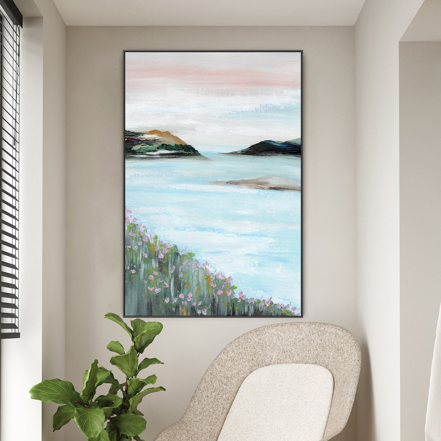 wall-art-print-canvas-poster-framed-Pink Sky , By Nikita Jariwala-2