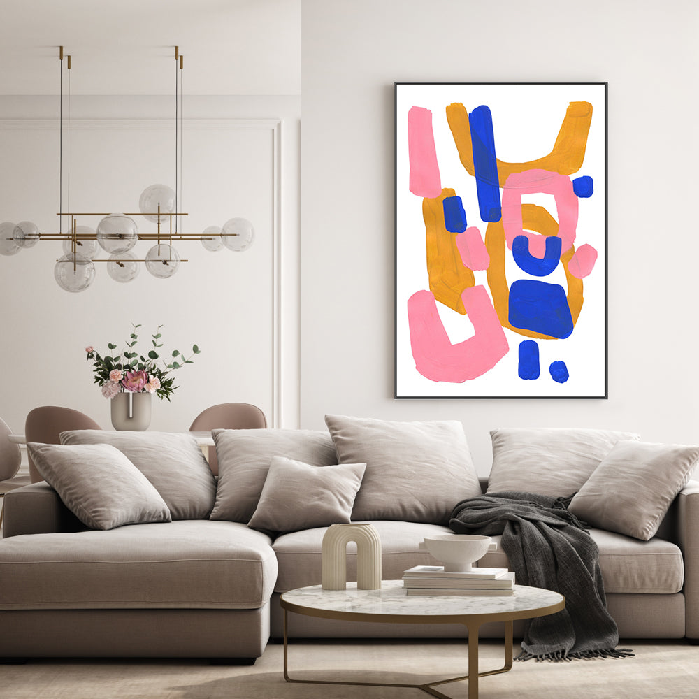 wall-art-print-canvas-poster-framed-Pink Smile , By Ejaaz Haniff-GIOIA-WALL-ART