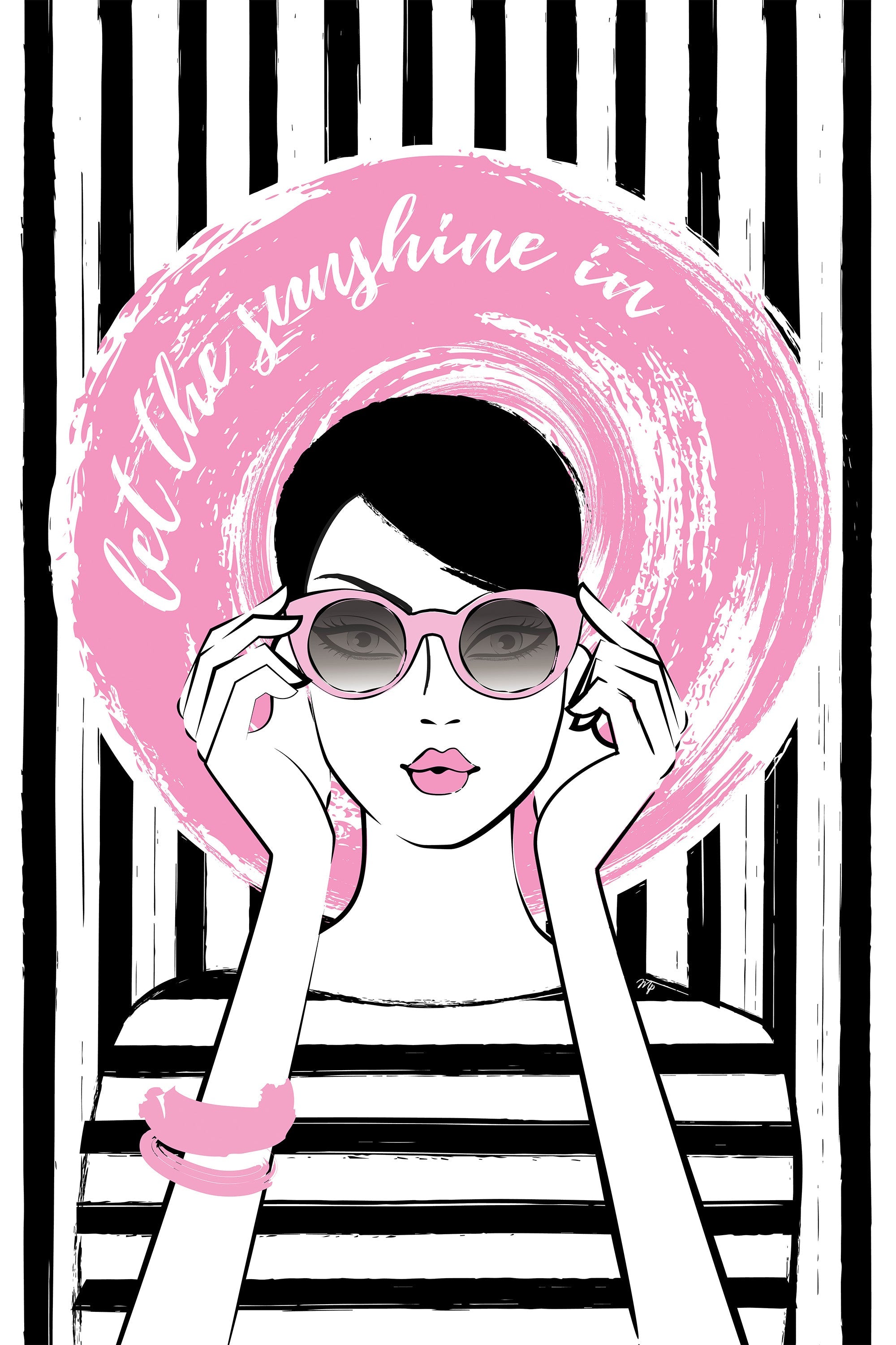 wall-art-print-canvas-poster-framed-Pink Sunglasses Vibe-1