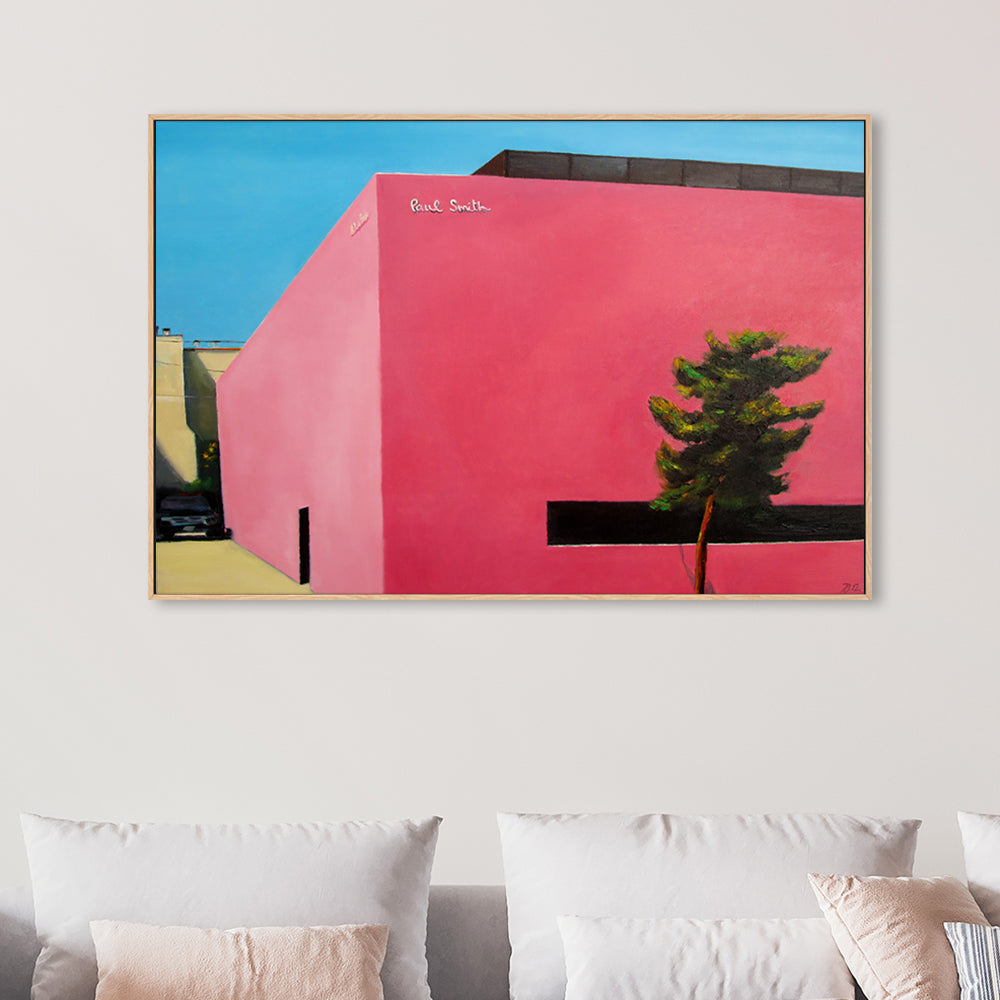 wall-art-print-canvas-poster-framed-Pink Wall-by-Ieva Baklane-Gioia Wall Art