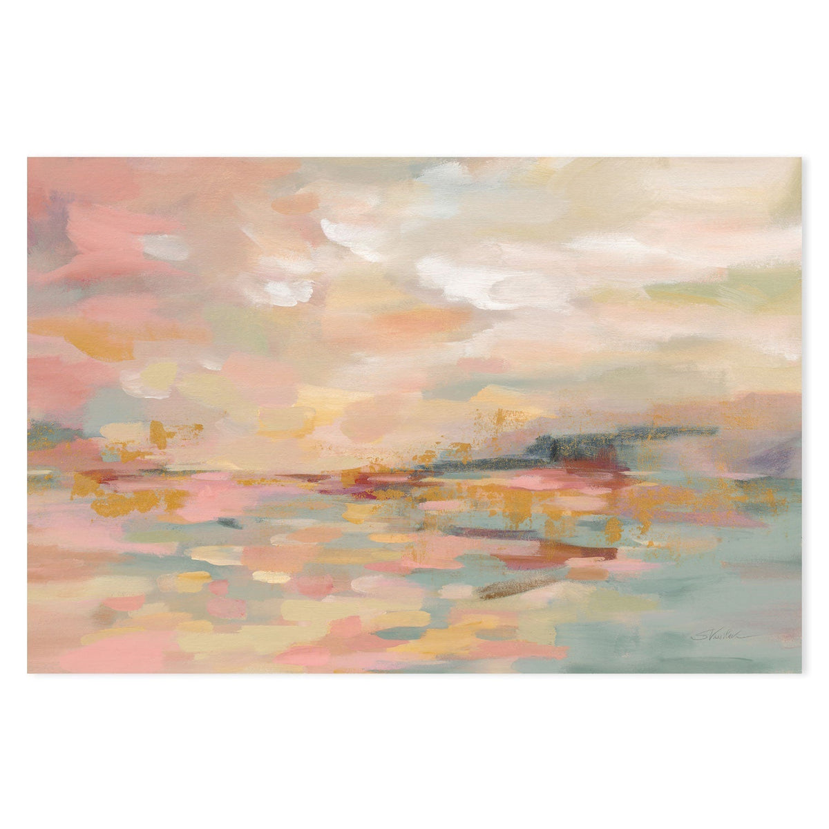 wall-art-print-canvas-poster-framed-Pink Waves , By Silvia Vassileva-GIOIA-WALL-ART