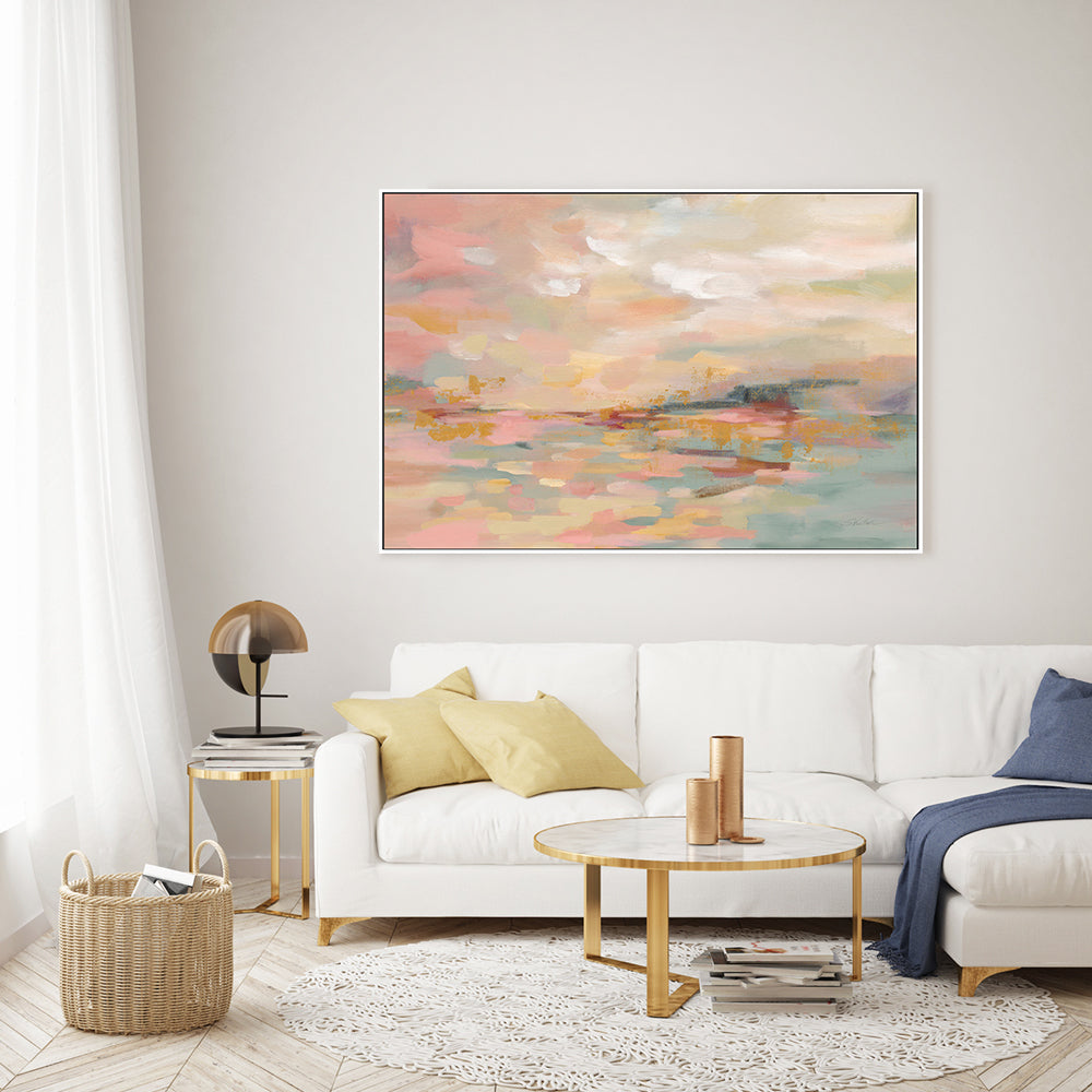 wall-art-print-canvas-poster-framed-Pink Waves , By Silvia Vassileva-GIOIA-WALL-ART