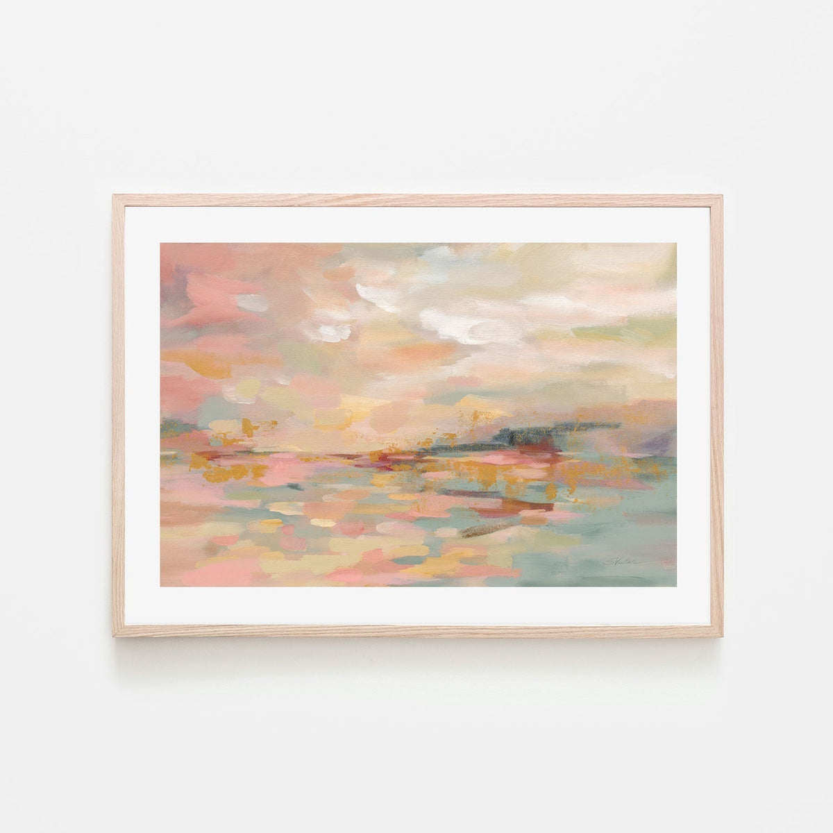 wall-art-print-canvas-poster-framed-Pink Waves , By Silvia Vassileva-GIOIA-WALL-ART