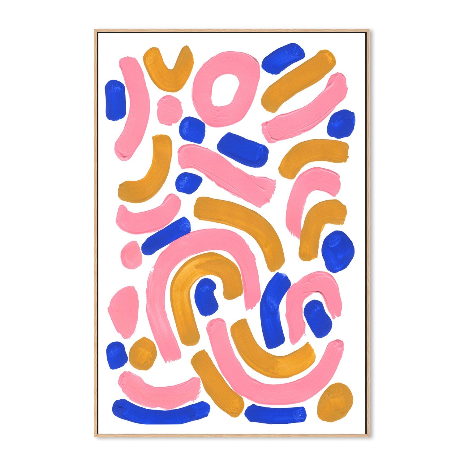 wall-art-print-canvas-poster-framed-Pink Wiggle , By Ejaaz Haniff-GIOIA-WALL-ART