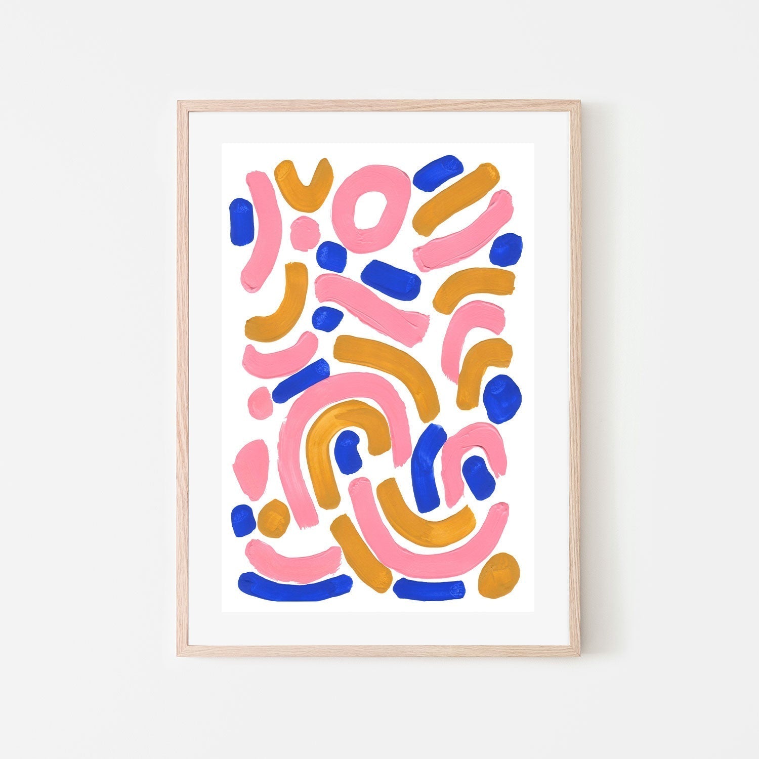 wall-art-print-canvas-poster-framed-Pink Wiggle , By Ejaaz Haniff-GIOIA-WALL-ART