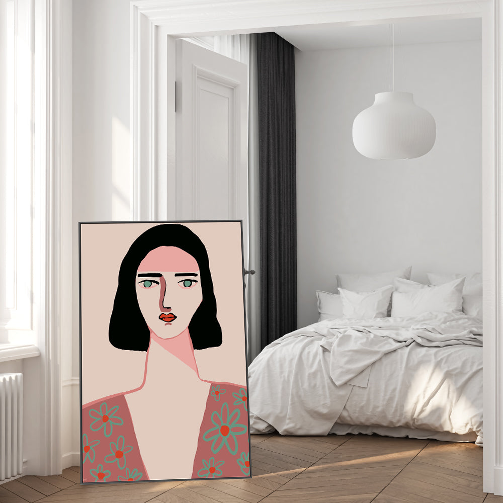 wall-art-print-canvas-poster-framed-Pink Woman , By Sharyn Bursic-7
