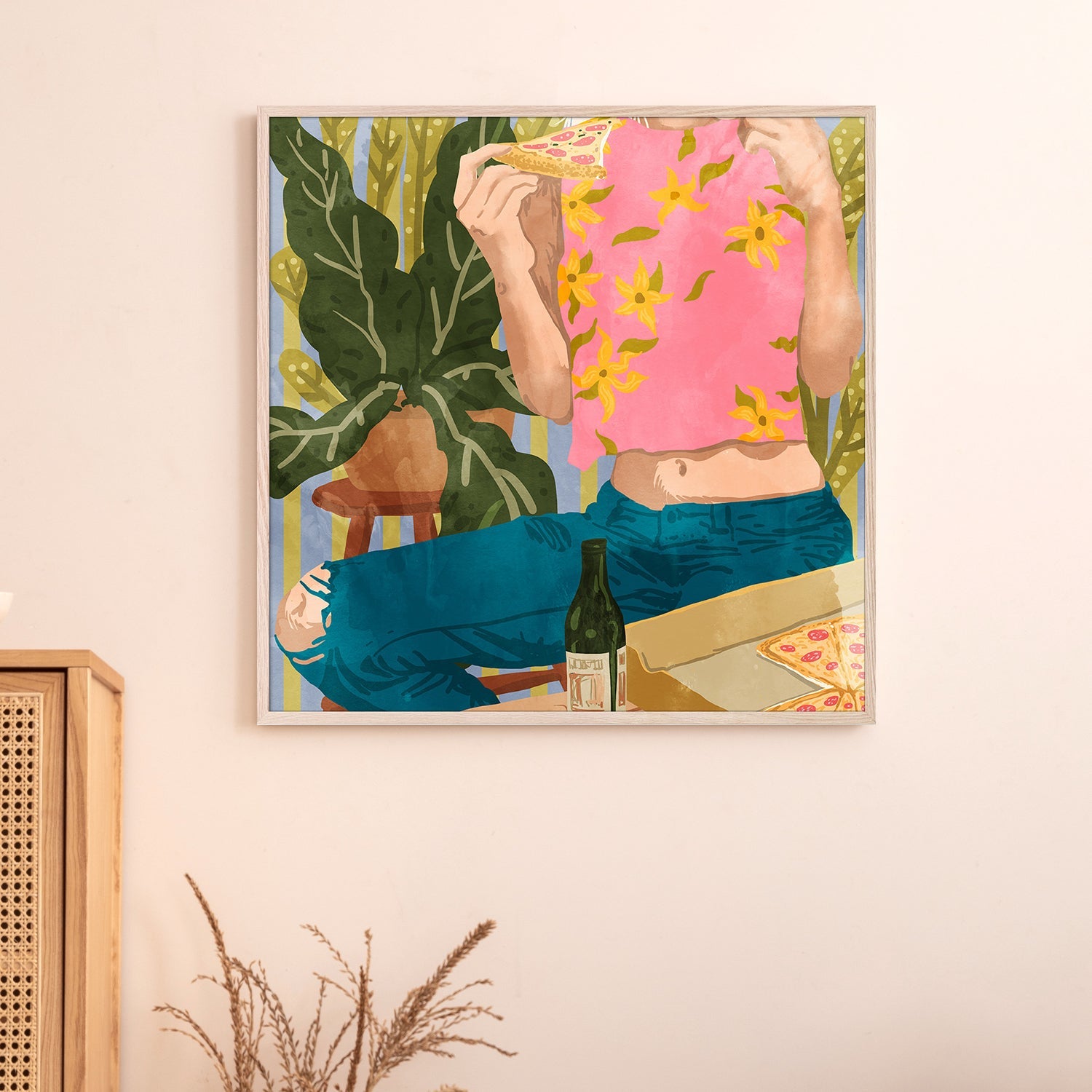 wall-art-print-canvas-poster-framed-Pizza-2