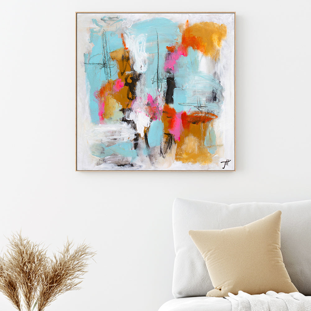 wall-art-print-canvas-poster-framed-Playful Palette, Style A, By Tove Hoglund-GIOIA-WALL-ART