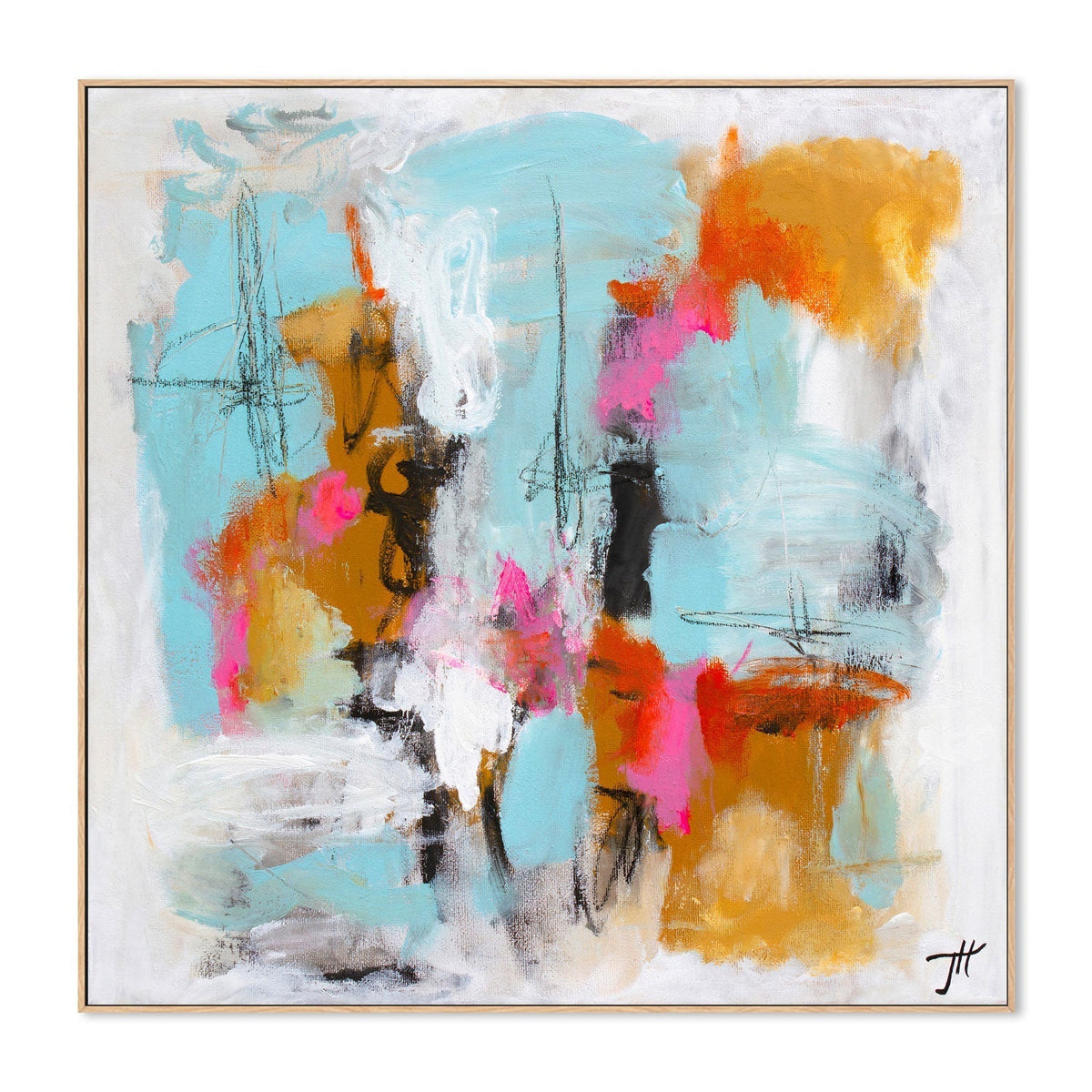 wall-art-print-canvas-poster-framed-Playful Palette, Style A, By Tove Hoglund-GIOIA-WALL-ART