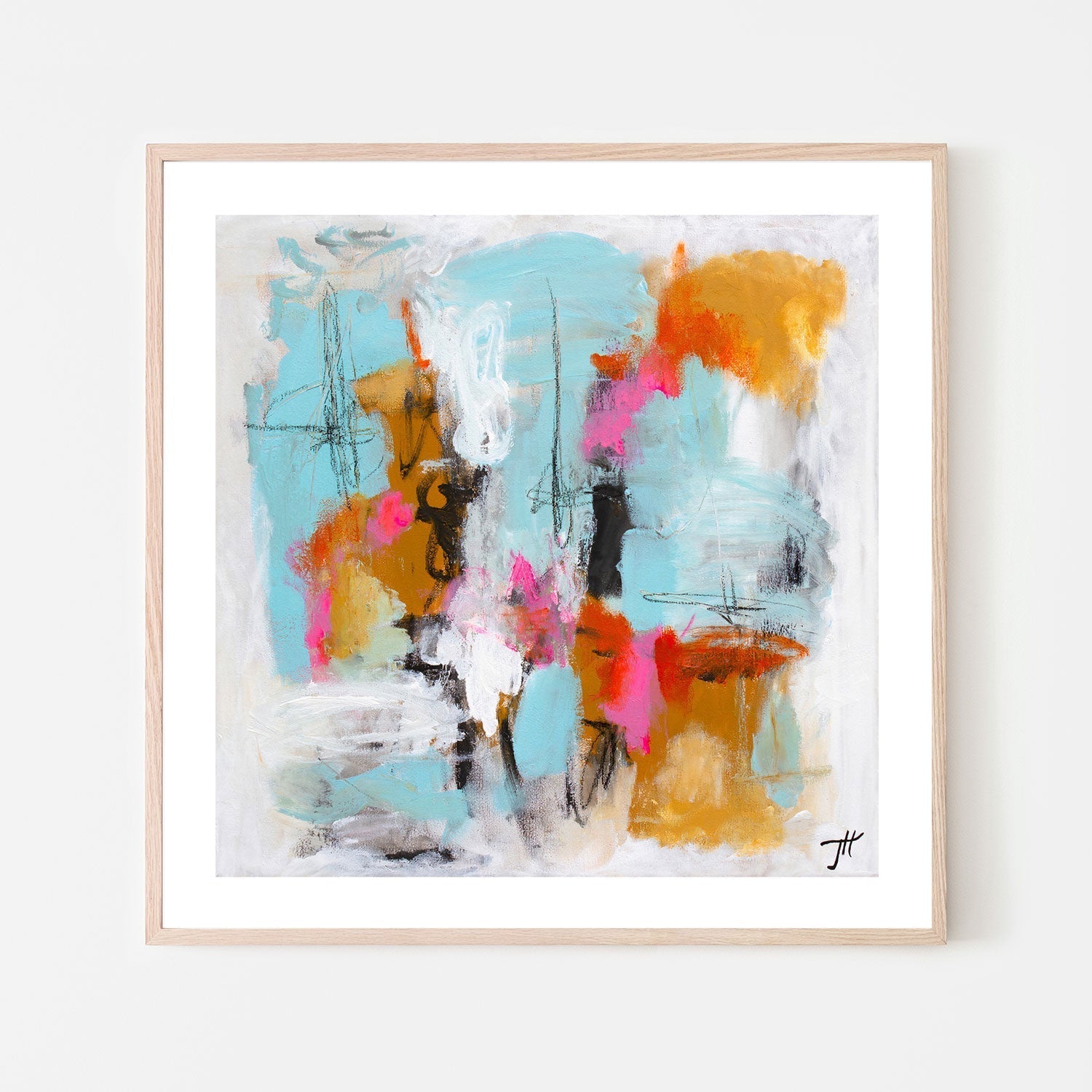 wall-art-print-canvas-poster-framed-Playful Palette, Style A, By Tove Hoglund-GIOIA-WALL-ART