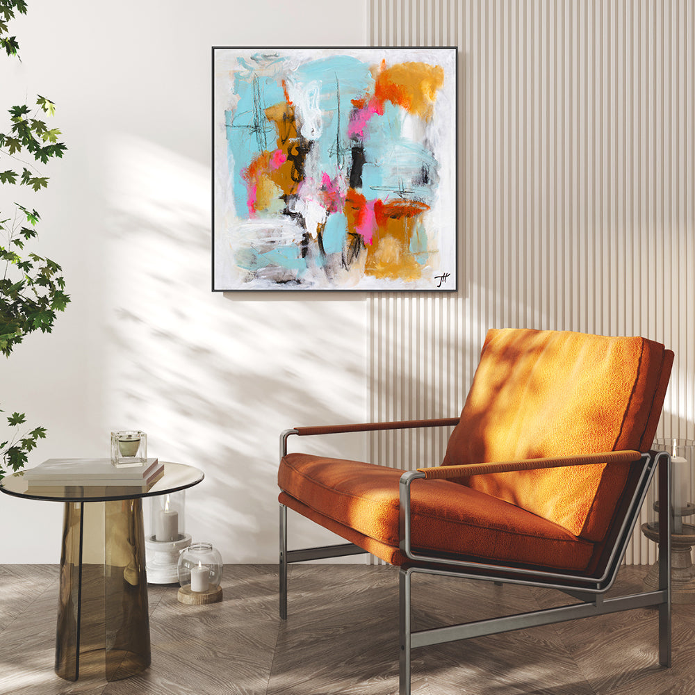 wall-art-print-canvas-poster-framed-Playful Palette, Style A, By Tove Hoglund-GIOIA-WALL-ART