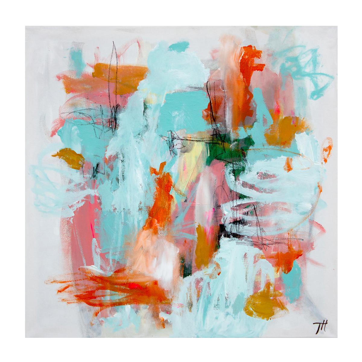 wall-art-print-canvas-poster-framed-Playful Palette, Style B, By Tove Hoglund-GIOIA-WALL-ART