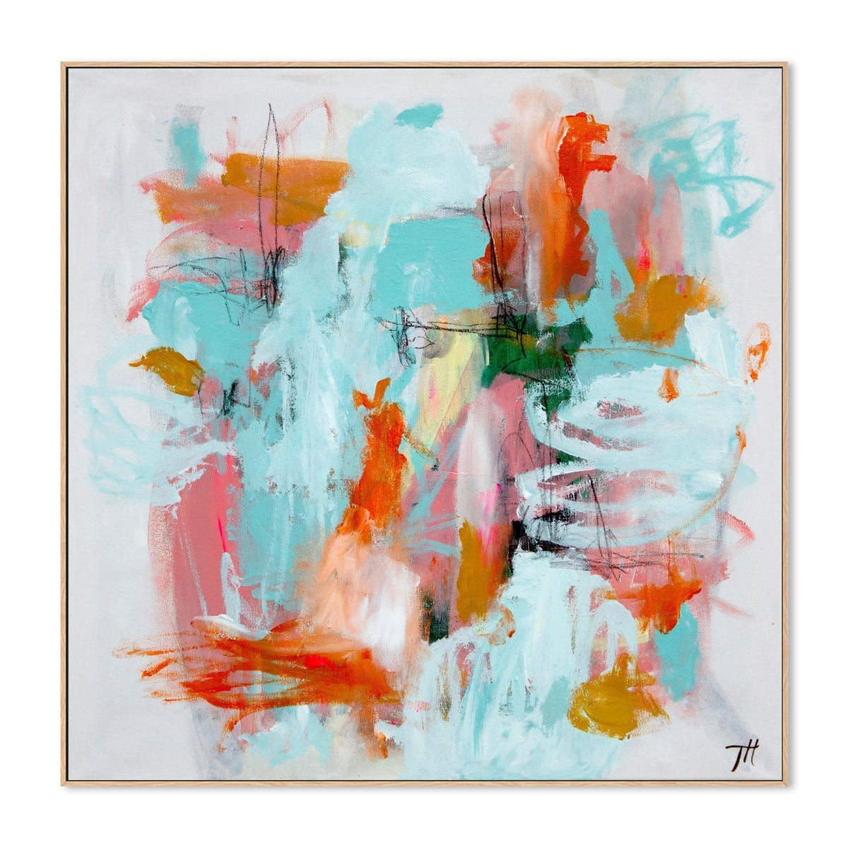 wall-art-print-canvas-poster-framed-Playful Palette, Style B, By Tove Hoglund-GIOIA-WALL-ART