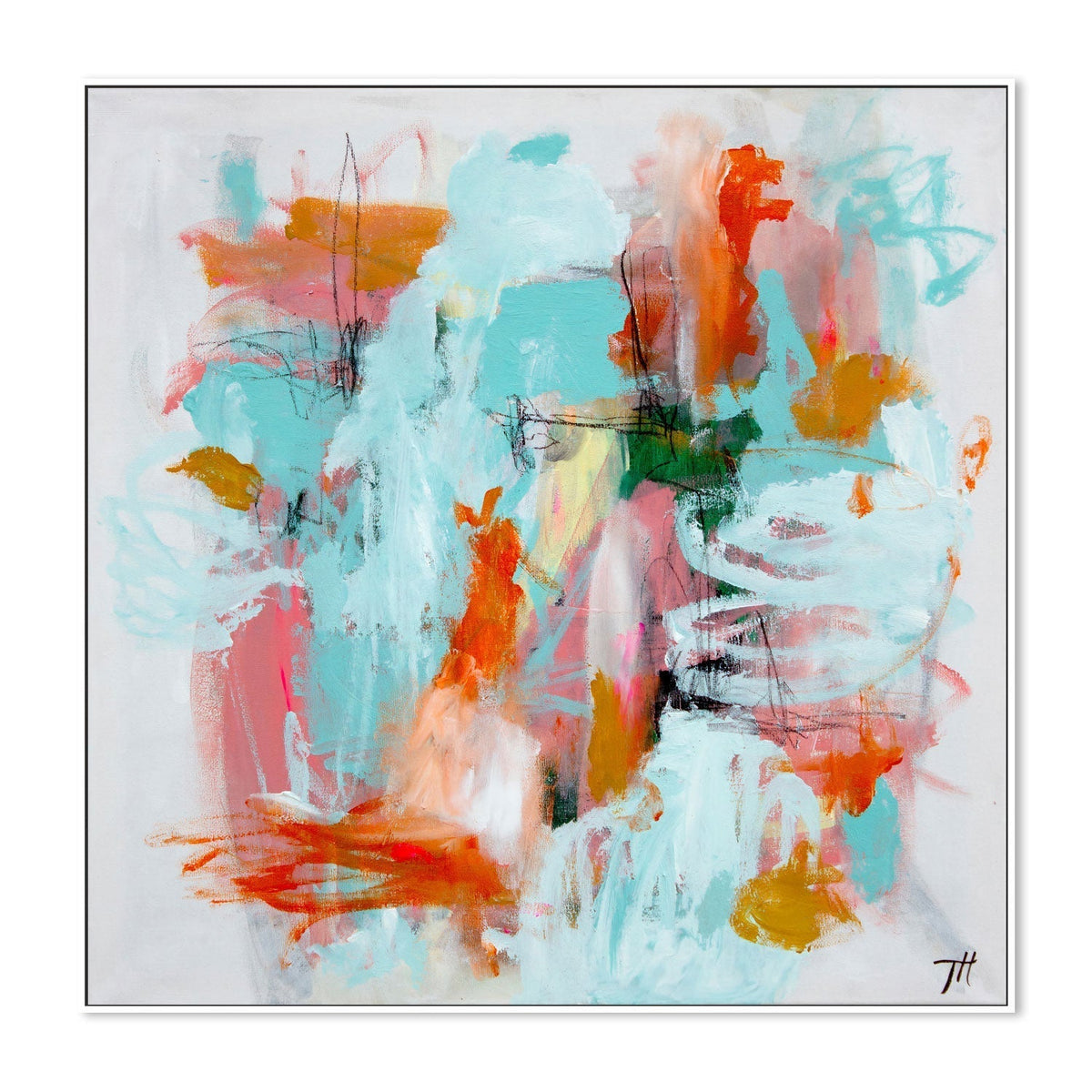 wall-art-print-canvas-poster-framed-Playful Palette, Style B, By Tove Hoglund-GIOIA-WALL-ART
