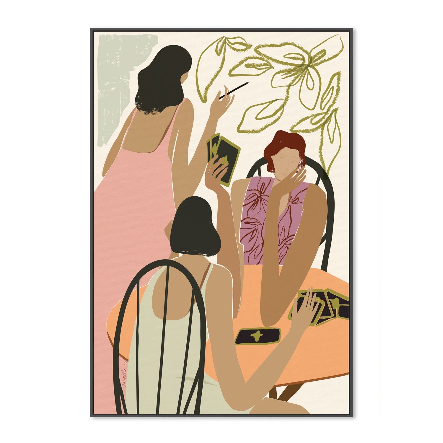 wall-art-print-canvas-poster-framed-Playing Cards , By Andelle Art-3