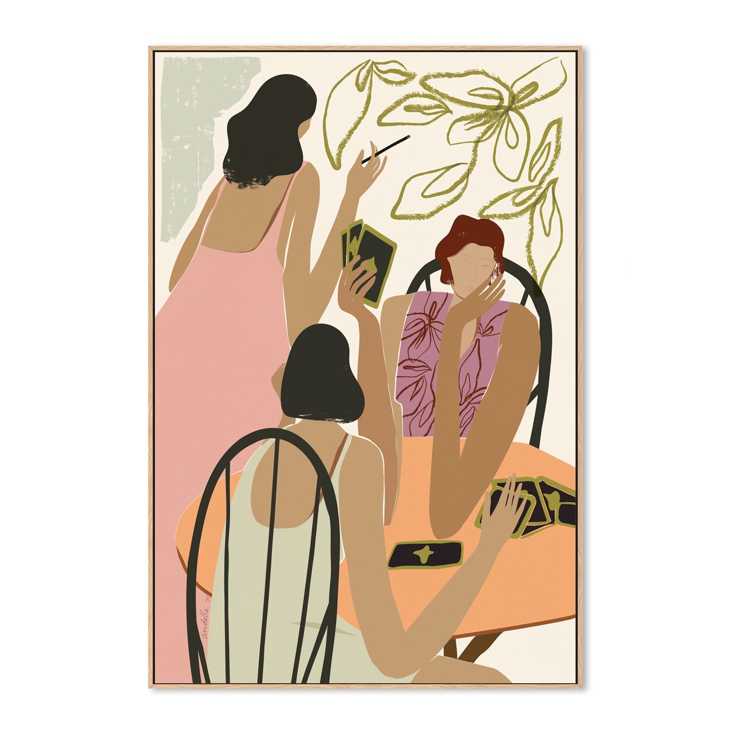 wall-art-print-canvas-poster-framed-Playing Cards , By Andelle Art-4