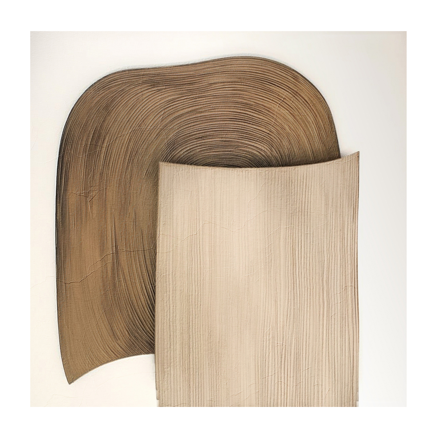 wall-art-print-canvas-poster-framed-Plissê Brown Tan, Style A & B, Set Of 2 , By Alma-8