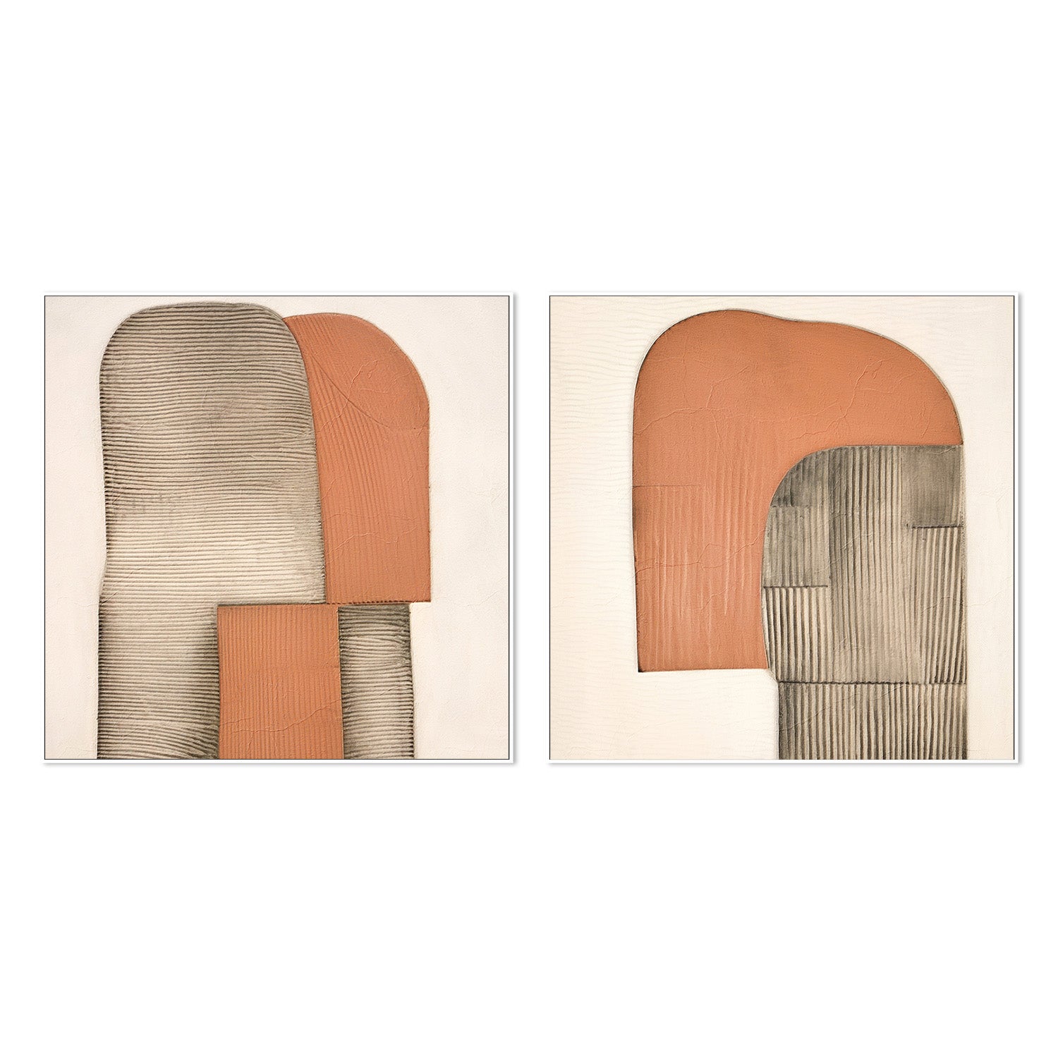 wall-art-print-canvas-poster-framed-Plissê, Style A & B, Set Of 2 , By Alma-5