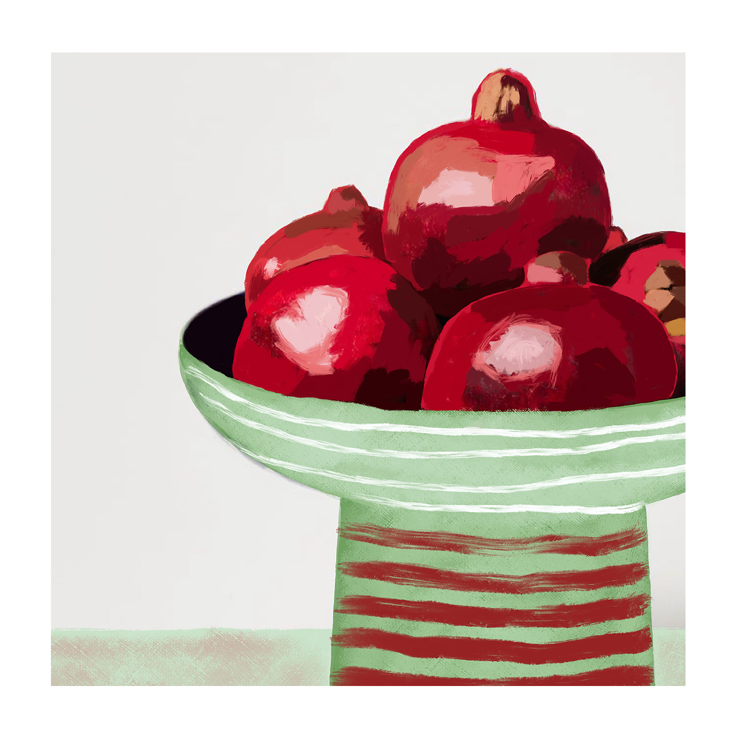 wall-art-print-canvas-poster-framed-Pomegranates Still Life, Style A , By Sharyn Bursic-1