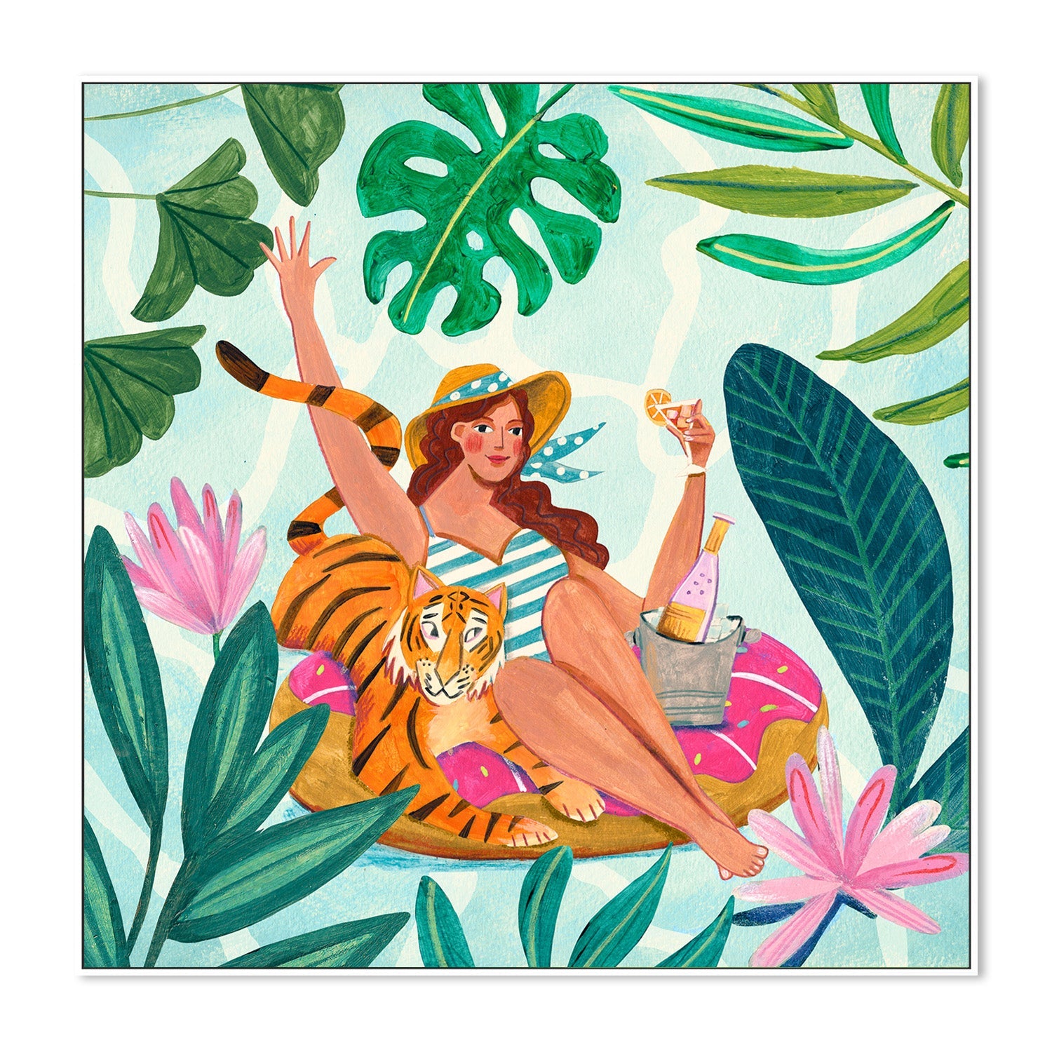 wall-art-print-canvas-poster-framed-Pool Party-5